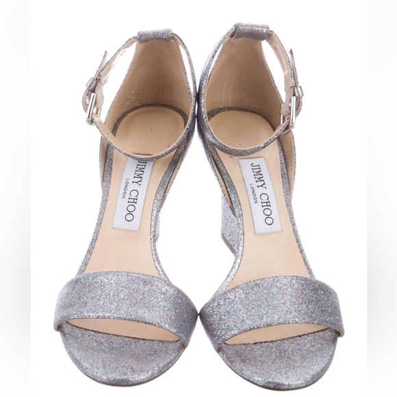 Jimmy Choo Glitter Accent Sandal - Picture 3 of 5